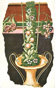 Wandmalerei in einer römischen Villa, Commugny, Schweiz, 1928 von Unbekannt