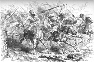 Meuterer rücken auf Delhi vor, ca. 1880