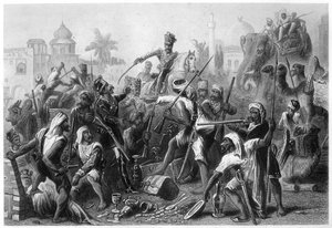 Meuternde Sepoys teilen Beute, 1857, um 1860