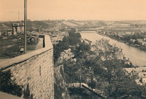 Namur. Tourelle des Guetteurs und Zusammenfluss von Sambre und Maas, ca. 1900 von Unbekannt