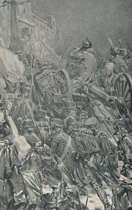 Napoleon...Erreicht das Kloster auf dem Gipfel der Guadarrama-Berge, 1808 von Unbekannt