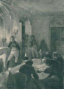 Napoleon diktiert seinen Sekretären, 1896 von Unbekannt