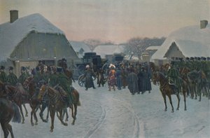 Napoleon verlässt die französische Armee in Smorgoni, 1812, 1896
