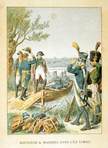 Napoleon und Massena auf der Insel Lobau, Mai 1809, 19. Jahrhundert