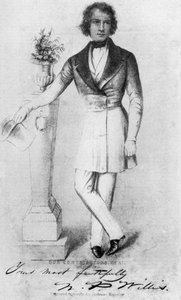 Nathaniel Parker Willis 1806-1867, amerikanischer Autor, Dichter und Herausgeber, 19. Jahrhundert, 1908 von Unbekannt