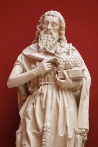 Nationalmuseum der französischen Denkmäler. Sainte Chapelle, Chateaudun. Heiliger Johannes der Täufer. Abguss, Paris, Frankreich von Unbekannt