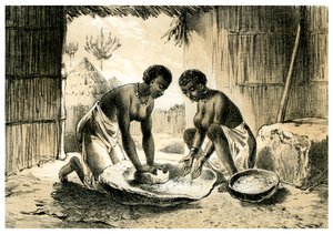 Einheimische stellen Pombe her, 1883 von Unbekannt