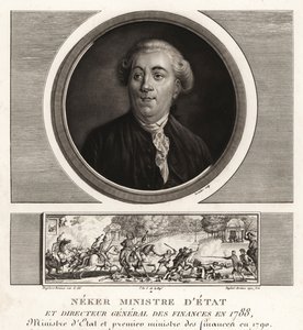 Neker oder Jacques Necker, Staatsminister und Generaldirektor der Finanzen von Unbekannt