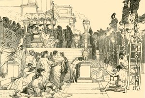 Neros Fackeln - Verbrennung von Christen in Rom, 1890 von Unbekannt