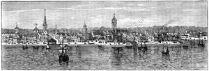 New York Mitte des 18. Jahrhunderts, ca. 1880 von Unbekannt