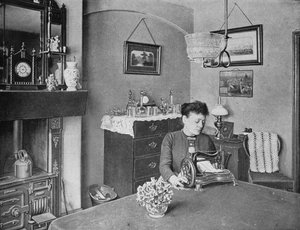 Neues Zimmer in einer Modellwohnung, London, um 1900 von Unbekannt