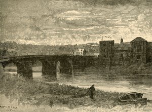 Newport Brücke und Schloss, 1898 von Unbekannt