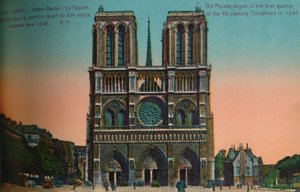 Notre-Dame-Kathedrale, Paris, ca. 1920 von Unbekannt
