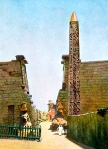 Obelisk am Tempel von Ramses II, Luxor, Ägypten, 20. Jahrhundert von Unbekannt