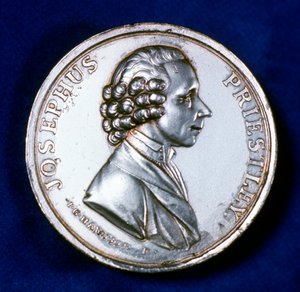 Vorderseite der Gedenkmedaille für Joseph Priestley 1733-1804, 1803