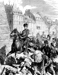 Besetzung von Paris durch die Deutschen nach dem Deutsch-Französischen Krieg, Februar 1871, ca. 1880 von Unbekannt