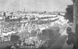 Besetzung von Zagazig nach der Schlacht von Tel-El-Kebir, ca. 1882