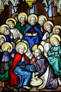Museum Oeuvre Notre-Dame, Buntglasfenster, Christus wäscht die Füße der Apostel