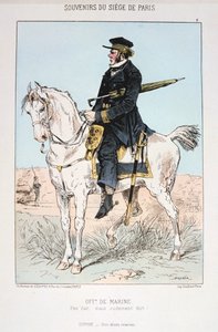 Marineoffizier, Belagerung von Paris, 1870-1871 von Unbekannt
