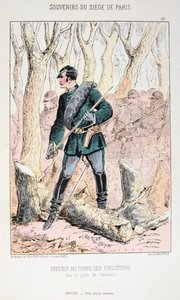 Offizier des Forstkörpers, Belagerung von Paris, Deutsch-Französischer Krieg, 1870-1871 von Unbekannt