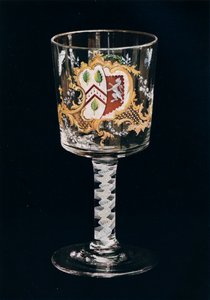 Altes englisches Glasgoblet, um 1775