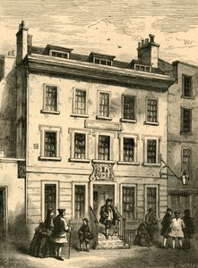 Altes Haus, das noch in Bolt Court steht, 1897 von Unbekannt