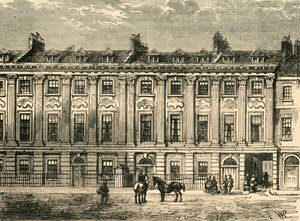 Alte Häuser in der Great Queen Street, Südseite, 1850, 1881 von Unbekannt