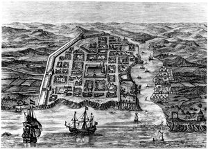 Alte Stadt Santo Domingo, 1873 von Unbekannt