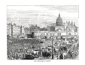 Alter Smithfield-Markt, 1878