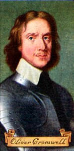 Oliver Cromwell, aus einer Serie von Zigarettenkarten, 1935