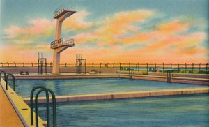 Olympisches Schwimmbecken, Barranquilla, ca. 1940er Jahre