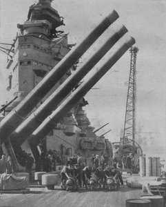 An Bord der H.M.S. Nelson, Mitglieder der südafrikanischen Abteilung der RNVR, 1941