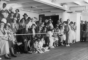 An Bord der RMS Atlantis, um 1929-1939