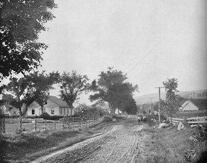 Auf dem Weg zum Echo Lake, Weiße Berge, New Hampshire, ca. 1897 von Unbekannt