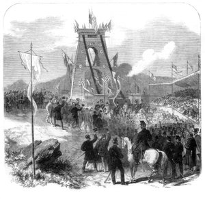 Eröffnung der Clifton-Hängebrücke, Bristol, 1864 von Unbekannt