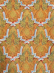 Ornament in Paneelen an den Wänden, Hof der Moschee