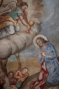 Unsere Liebe Frau von der Himmelfahrt Kirche. Jesus betet in Getsemani, Cordon, Frankreich von Unbekannt