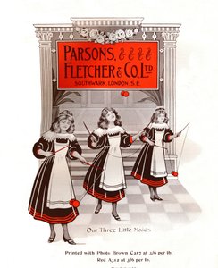 Unsere drei kleinen Mägde - Parsons, Fletcher & Co., Ltd. Werbung, 1909 von Unbekannt