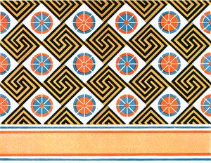 Bemalte Decke im Grab von Enene in Theben, Ägypten, 1928 von Unbekannt