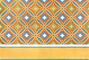 Bemalte Decke im Grab von Amenemhet in Theben, Ägypten, 1928 von Unbekannt