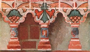 Bemalte Galerie in der Kirche Johannes des Täufers in Toltshkovo in Jaroslawl, Russland, ca. 1695, 1928 von Unbekannt