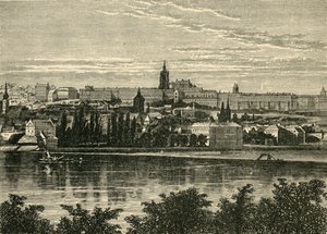 Palast der böhmischen Könige und Kathedrale von Hradschin, Prag, 1890