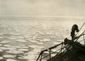 Pfannkucheneis im Rossmeer, ca. 1908, 1909