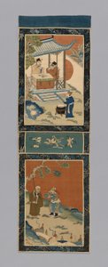 Panel für einen Bildschirm, China, Qing-Dynastie 1644-1911, 1875-1900
