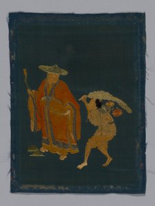 Paneel-Möbelstoff, China, Kangxi-Periode, Qing-Dynastie 1644-1911, 1800-1850 von Unbekannt