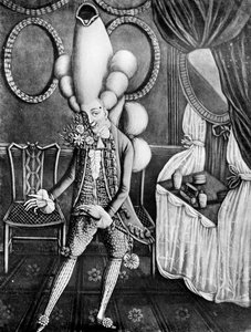 Pantheon Macaroni, 1782 von Unbekannt