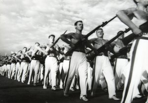 Parade der jungen Kommunisten, Moskau, UdSSR, 1930er Jahre