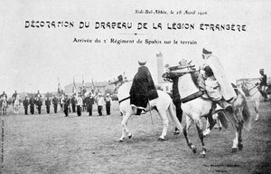Parade der Flagge der französischen Fremdenlegion, Sidi Bel Abbes, Algerien, 28. April 1906
