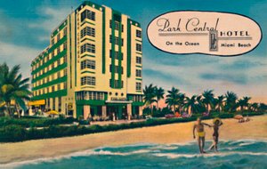 Park Central Hotel - Am Ozean, Miami Beach, ca. 1940er von Unbekannt