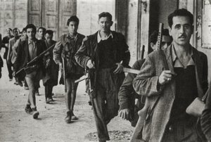 Partisanen in Cesena, Emilia Romagna, Italien, Oktober 1944